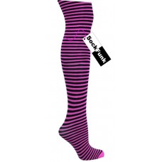 Neon Pink Stripey Tights Neon Pink Stripey Tights